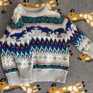 Oshkosh baby sweater with dinosaurs